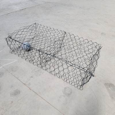 Réseau hexagonal Gabion paniers pour la défense des rivières Container de treillis métallique facile à installer