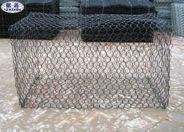 PVC 80X100 enduisant des cages de mur de Gabion, murs de soutènement de paniers de grillage