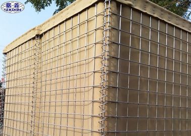 certification défensive enduite de la CE de barrière de Galfan de mur rempli de sable de 5mm
