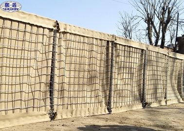 Barrière défensive de Hesco d'armée, mur de boîte de Gabion de maille 4,0 millimètres de fil de ressort