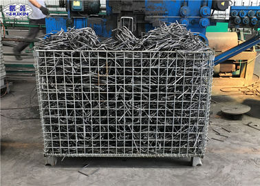 Cages de palette de grillage de stockage d'atelier, cage industrielle soudée galvanisée de stockage