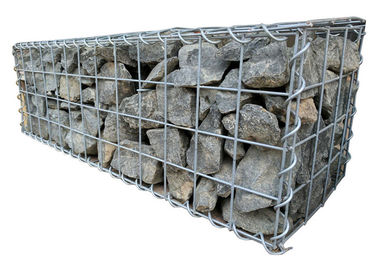 maillage de soudure Gabions Galfan de cage résistante de 3mm pour le mur de soutènement de roche