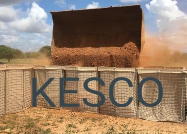 Bastion militaire de Hesco de degré de sécurité de mur de sable de barrière de série de mil pour l'armée