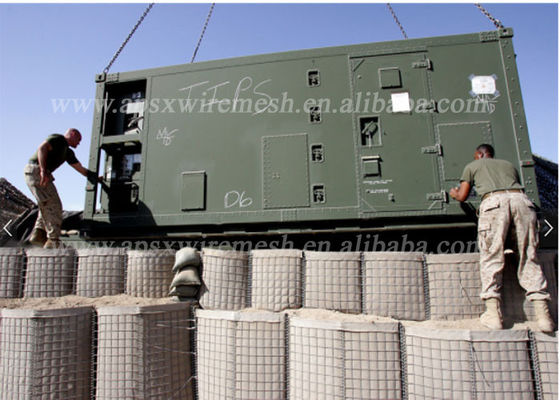 mur défensif de sable de sécurité de barrière de Mesh Mil 3 de fil d'acier de 50mmx50mm