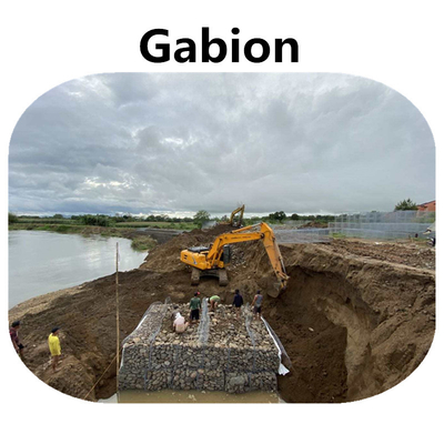 Galvanisé tissez la protection de la Manche de Mesh Gabion Baskets For River de fil de 3mx1mx1m