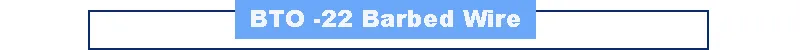 Il y a une barrière verte BTO-18 fil de fer barbelé 3