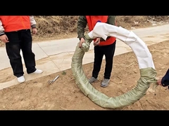 Démonstration de l'effet de dépliage du produit par fil barbelé à rasoir