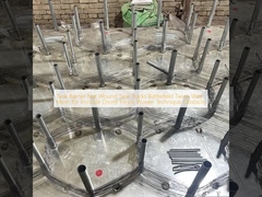 Barrière de réservoir Réseau de blessure Traces de réservoir Champ de bataille Maillage de fil de fer tissé pour drone invisible Clôture Technique tissée obstacle