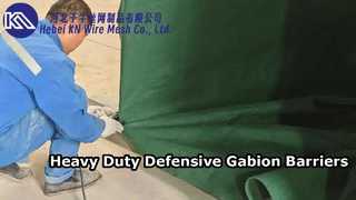 Barrière défensive galvanisée lourde de système de barrières de Gabion de soudure de grillage