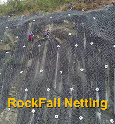 Protection de Rockfall prenant le mur au filet de soutènement de paniers de 4mm Gabion