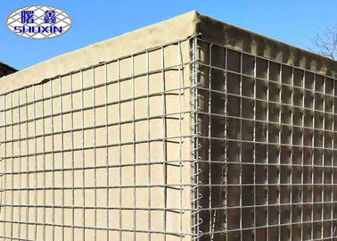 Mur défensif soudé d'explosion de barrière anti- avec le géotextile beige