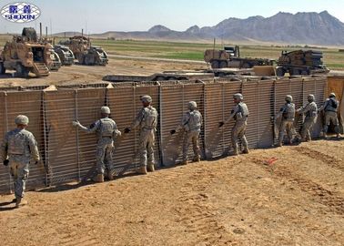conception qui respecte l'environnement de la défense 3X3 de sable de mur de boîte militaire de Gabion