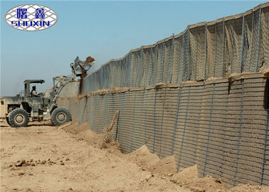 Caractéristique antirouille Gabion de géotextile défensif de barrière de Gavanized