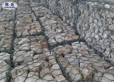 forme hexagonale de mur de cage de roche galvanisée par 8X10 pour la prévention de remblai