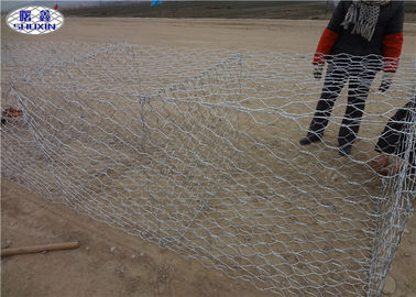 Paniers enduits galvanisés de PVC Gabion pour le service d'OEM de mur de protection de rivière