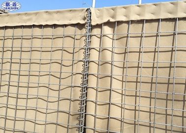 Mur de soutènement rempli de sable de barrières de bastion militaire de Hesco pour la protection