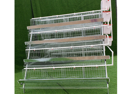 Pose de volaille de cage de batterie de poulet de 4 oiseaux des rangées 96 galvanisée à chaud