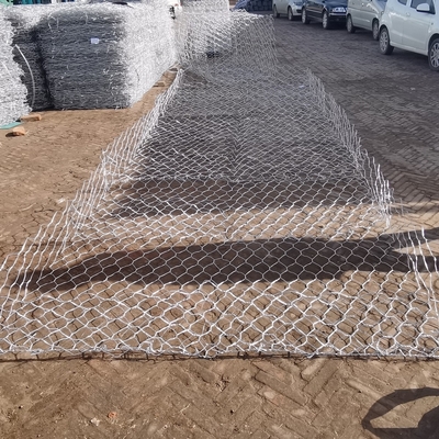 3,0 millimètres résistants Galfan Mesh Gabion Baskets fil de 2m x de 1m x de 1m pour des murs de soutènement