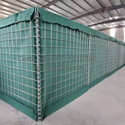 Protection de la sécurité en acier Mesh Gabion Boîte barrière défensive Galvanisé Gabion remplissage de sable mur