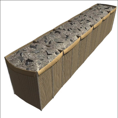 Longue durée de vie géotextile résistant aux UV matériel Hesco barrière murale bastion militaire barrière panier clôture sable conteneur sac