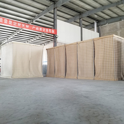 Barrière militaire soudés portable carré 3x3 pouces Barrières de défense en pierre Box au Ghana