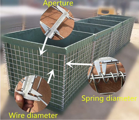 Barrière militaire Hesco pour la protection de la sécurité