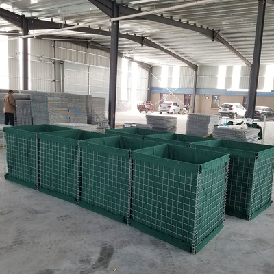 Barrière militaire soudés portable carré 3x3 pouces Barrières de défense en pierre Box au Ghana