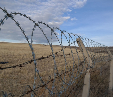 En acier inoxydable Concertina Razor Barbed Wire Pour la ferme prison clôture de sécurité