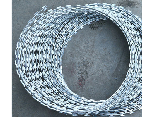 Double Concertina fil barbelé à rasoir ligne droite fil de rasoir clôture