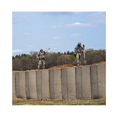 Galvanisée soudure militaire de pierre remplie d'acier défensive barrière d'inondation mur à vendre