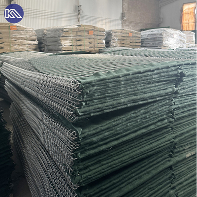 MIL1 1,37m haute galfan revêtue ligne de gabion soudé avec géotextile barrières anti-inondation de qualité militaire HESCO sur le marché américain