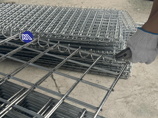 Barrière anti-corrosion en gabion lourd Galfan revêtement Mi10 Barrière défensive pour mur de soutènement d'urgence