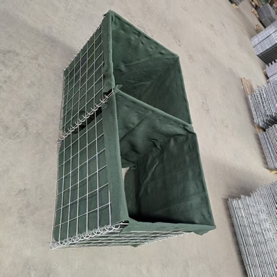 MIL10 2.21M Boîte en gabion soudé galvanisé HESCO rempli de terre barrières de qualité militaire pour le contrôle des inondations