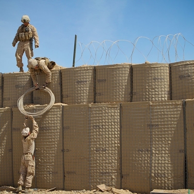 MIL10 2.21M Boîte en gabion soudé galvanisé HESCO rempli de terre barrières de qualité militaire pour le contrôle des inondations