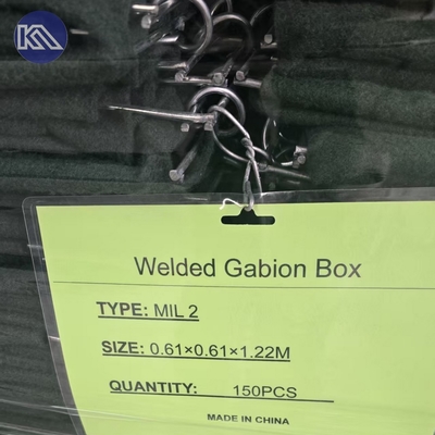 Boîte de gabon soudé à haute résistance de Hesco revêtue d'un tissu géotextile