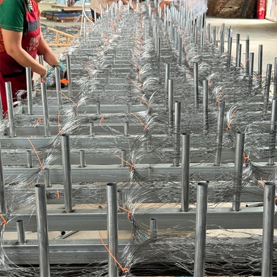 Réseau d'emballage de voies de chars galvanisées à haute teneur en zinc Putanka Réseau d'obstacle de chars de défense des frontières Réseau de fil de fer de barrière antichars