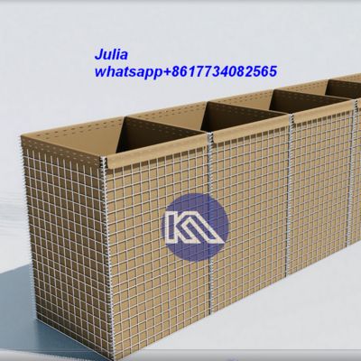 Hot Dipped Galvanized Hesco Barrier for Flood Control and Military Defense