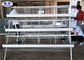 4 cellules de la cage 4 de couche de poulet de rangées 128 oiseaux pour la Zambie moins d'eaux usées