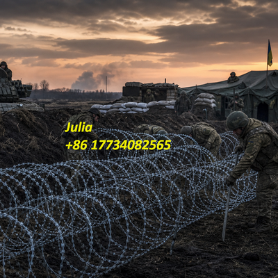 Galvanized Razor Barbed Wire With Concertina Style Loops And Sharp Blades For Security Barriers And Easy Installation In Various Settings