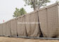 Barrière 2x2 militaire rayée par géotextile défensif en acier
