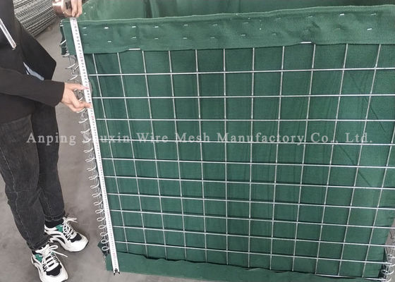 4.0 MM Défense militaire Barrières Hesco Barrières de bastion défensives Pour les clôtures métalliques arabes
