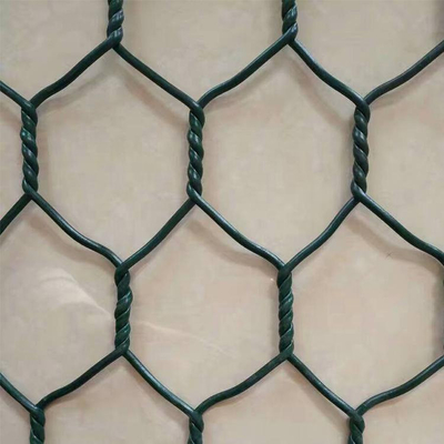 Le PVC vert a enduit la boîte de 2.7mm Gabion pour le renfort de lutte contre les inondations de rivière