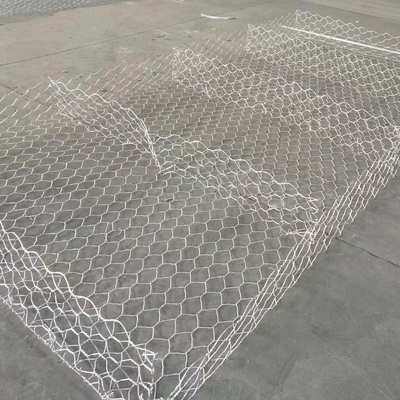 Le PVC galvanisé de boîte de 2x1x1 Gabion a enduit 80×100mm Mesh Hole zingage de 275 GM/M