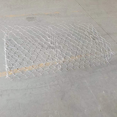 Galfan a enduit le mur de soutènement de panier de Gabion 8x10cm Mesh Hole Stone Cage
