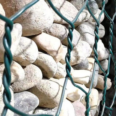 8*10 galvanisé à chaud a tordu pierre hexagonale du grillage 2x1x1 de fer de paniers de Gabion de fil la basse