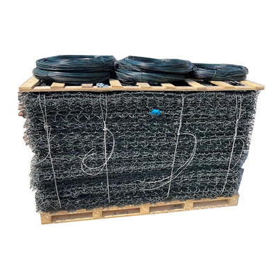 l'immersion chaude de boîte de 2x1x0.5m Gabion a galvanisé la roche 2.2mm/6x8cm
