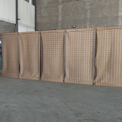 mur militaire de sable de 3.7mm Gabion Hesco mil 7 pour l'érosion côtière