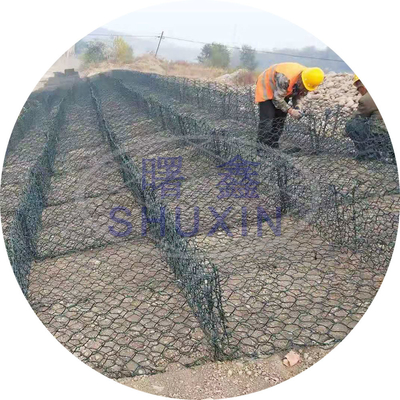 Grillage galvanisé de fer de matelas de Gabion pour le mur de soutènement
