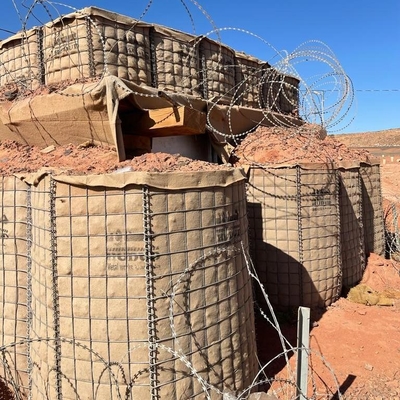 Barrière défensive militaire galvanisée soudée pour l'abri de survie de secours