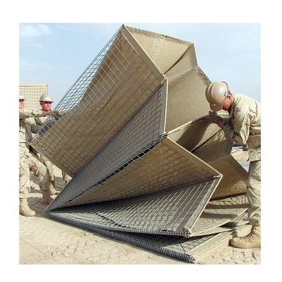Barrières défensives militaires 300GSM de Gabion de barrière de forme de place de GV au Ghana